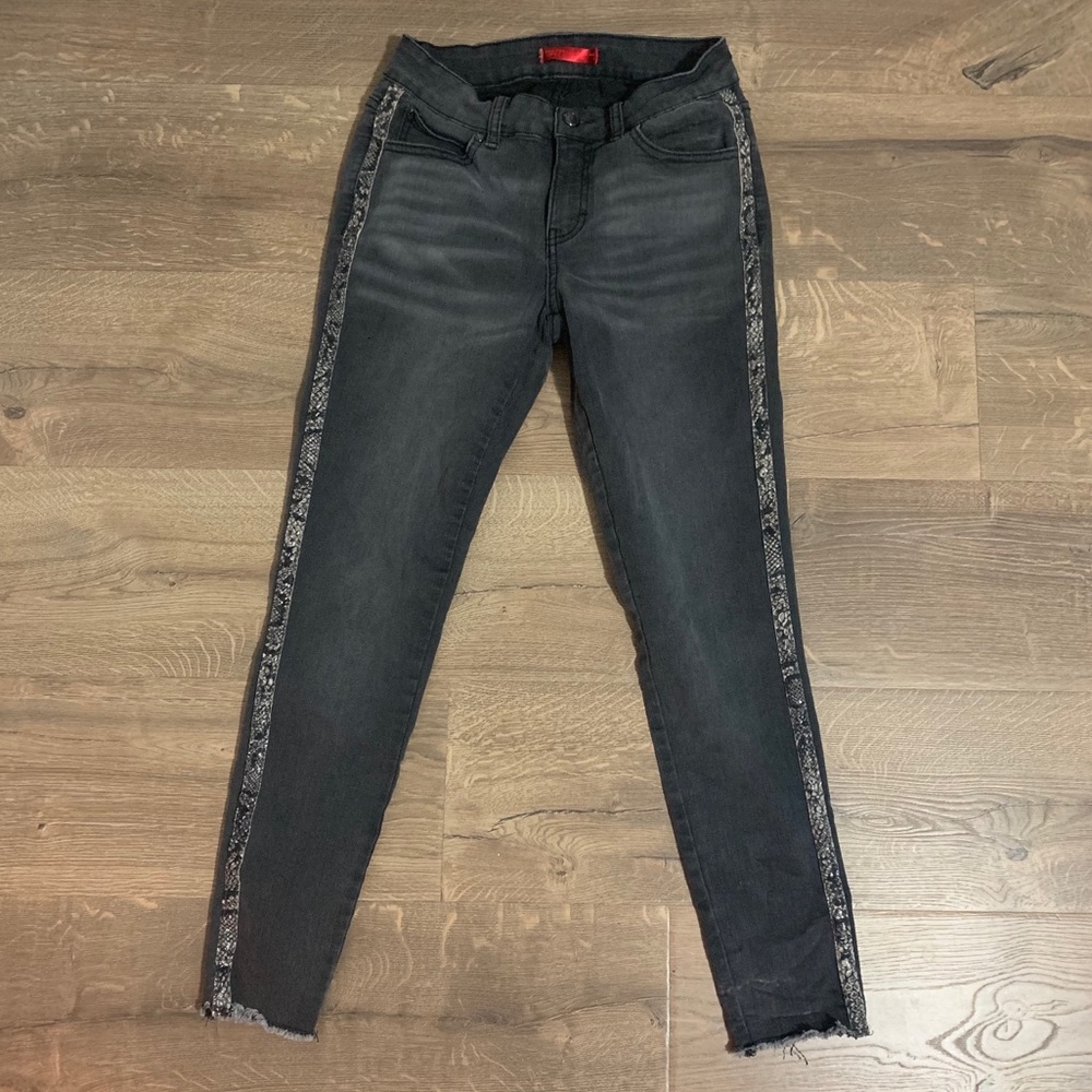Jennifer Lopez Snake Striped Skinny Jeans
